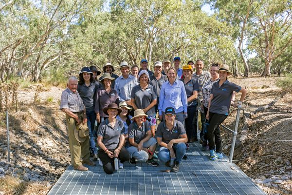 VEWH staff visiting the Loddon River during the strategic retreat 2018, by North Central CMA